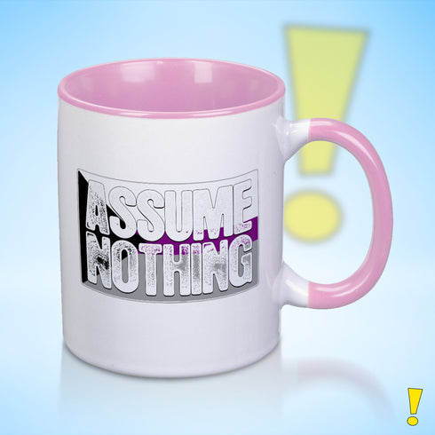 Assume Nothing Demisexual Pride Flag Color Accent Mug